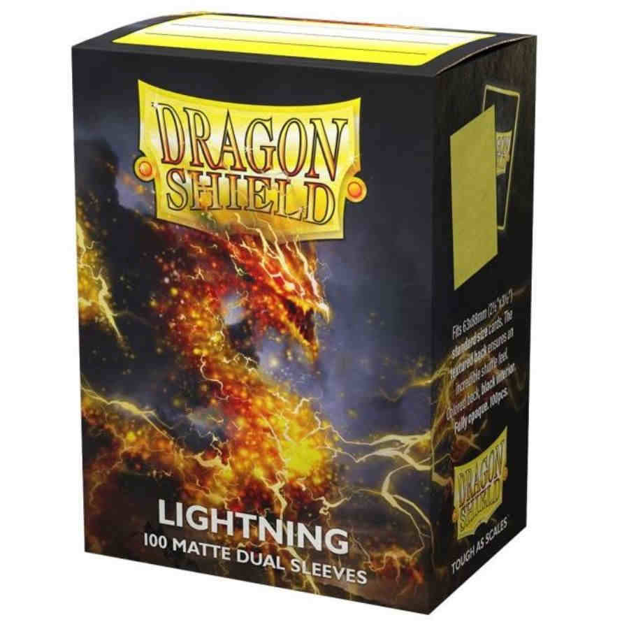 DS Dual Matte Sleeves 100ct - Lightning | Anubis Games and Hobby