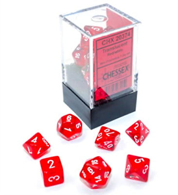 Mini Translucent Red/White RPG | Anubis Games and Hobby