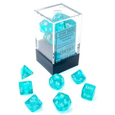 Mini Translucent Teal/White RPG | Anubis Games and Hobby