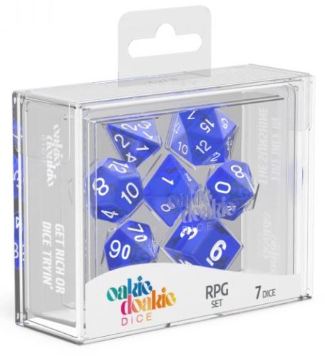 Oakie Doakie RPG Set Translucent - Blue | Anubis Games and Hobby