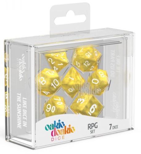 Oakie Doakie RPG Set Marble - Yellow | Anubis Games and Hobby