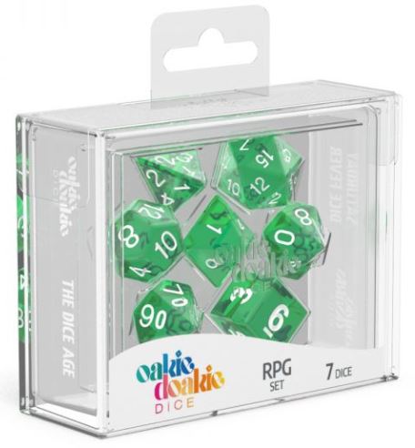 Oakie Doakie RPG Set Translucent - Green | Anubis Games and Hobby