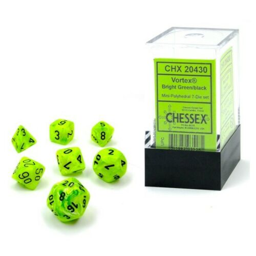 Mini Vortex Bright Green/Black RPG | Anubis Games and Hobby