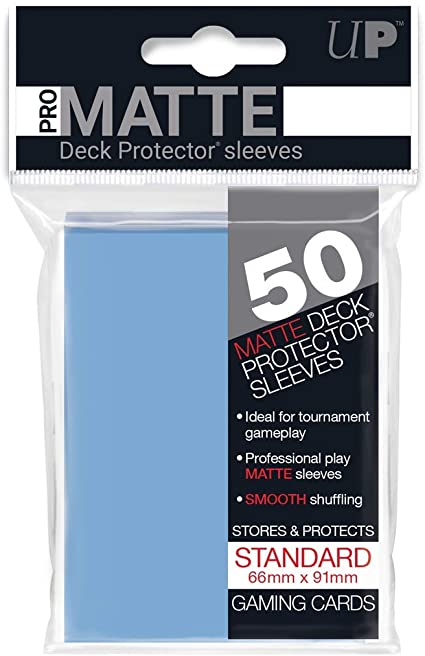 UP Pro Matte Standard Sleeves - Lt. Blue 50ct | Anubis Games and Hobby