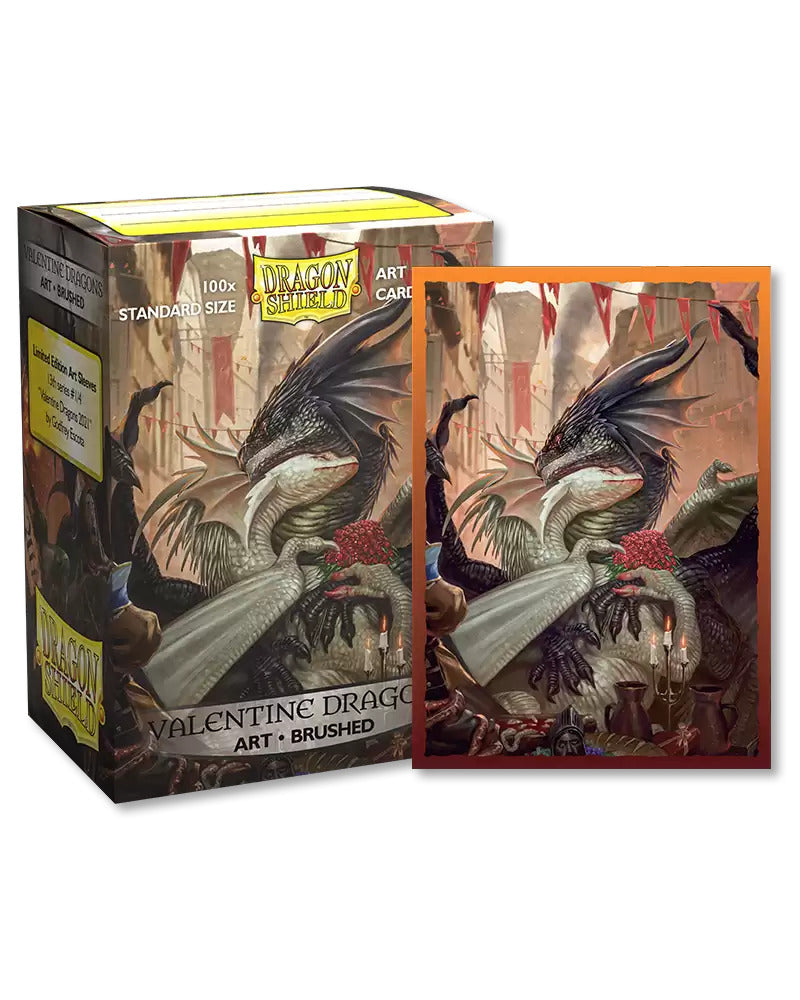 Dragon Shield 100 Brushed Art Valentine Dragons 2021 | Anubis Games and Hobby