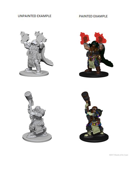 Nolzur's Marvelous Miniatures: Dwarf Cleric - Unpainted | Anubis Games and Hobby