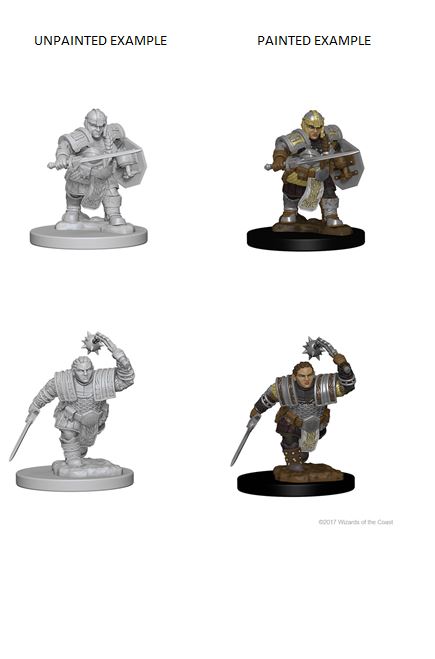 Nolzur's Marvelous Miniatures: Dwarf Fighter - Unpainted | Anubis Games and Hobby